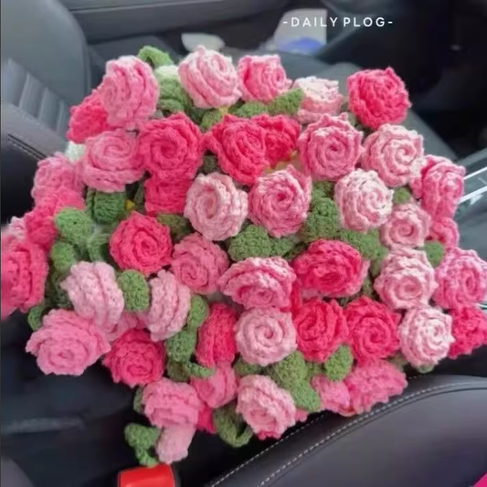 KN2603003 Magic Bloom Crochet Blanket DIY Crochet Kit with Video Tutorial