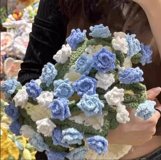 KN2603003 Magic Bloom Crochet Blanket DIY Crochet Kit with Video Tutorial